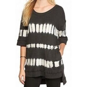 We the Free Tunic Boho Tie Dye Longline Tunic w /Pockets Sz S Oversize Comfy